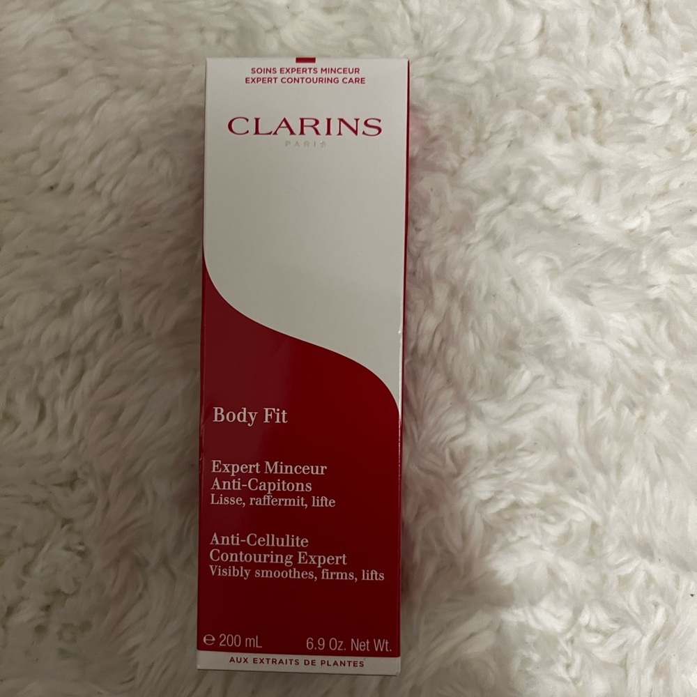 Clarins Body Fit Contouring Expert in Red and White